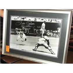 SIGNED PHOTO 8" X 14" W/FRAME