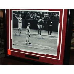 SIGNED PHOTO 18" X 28" W/FRAME
