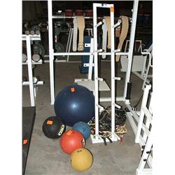 STAND W/MEDICINE BALLS (6#, 8#, 12#)