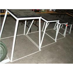 (LOT) (4) STANDS W/RUBBER TOP