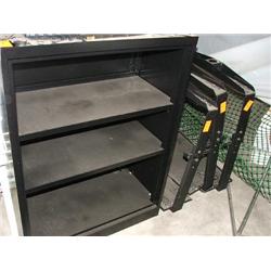 (1) METAL SHELVING 3' TALL