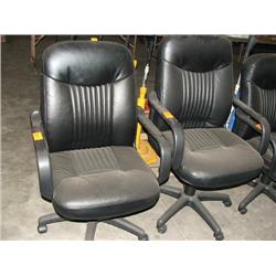 (2) BLACK ARM CHAIRS