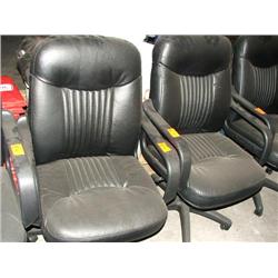 (2) BLACK ARM CHAIRS