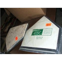 (2) (NEW) HOME PLATES, (2) USED