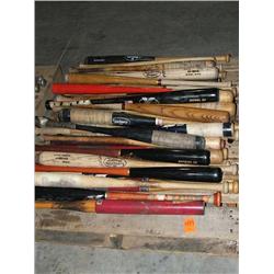 PALLET OF WOOD BATS