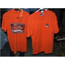 (5) ORANGE T-SHIRTS