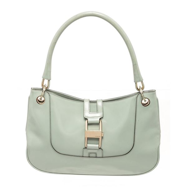 Gucci Blue Leather Lady Lock Shoulder Bag