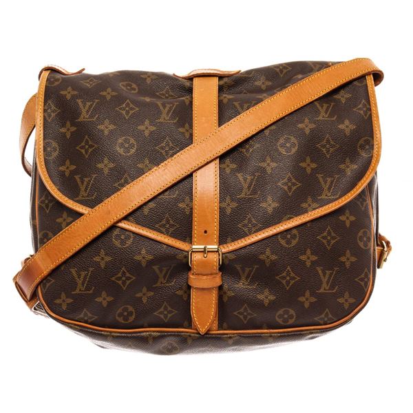 Louis Vuitton Brown Monogram Canvas Saumur 35cm Messenger Bag