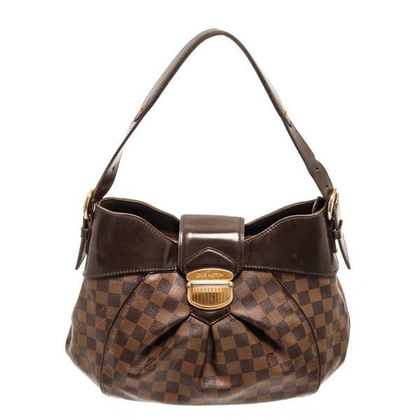 Louis Vuitton Brown Damier Ebene Sistina PM Shoulder Bag