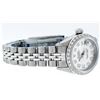 Image 2 : Rolex Ladies Stainless Steel Silver Diamond Bezel Wristwatch