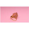Image 4 : 18K Yellow Gold Ruby & Diamond Cocktail Ring