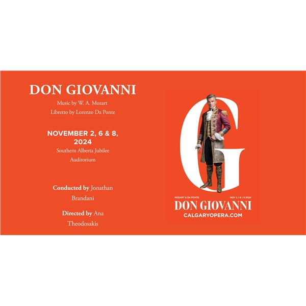 Don Giovanni Ticket Voucher - Calgary Opera