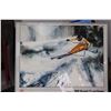 Image 1 : Framed 1988 Olympic Downhill Skier Print