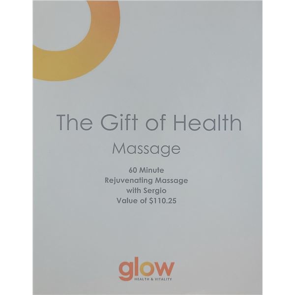 60 minute Rejuvenating Massage with Zam - Glow Health & Vitality