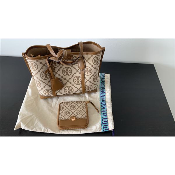 Tory Burch Monogrammed Handbag and Wallet