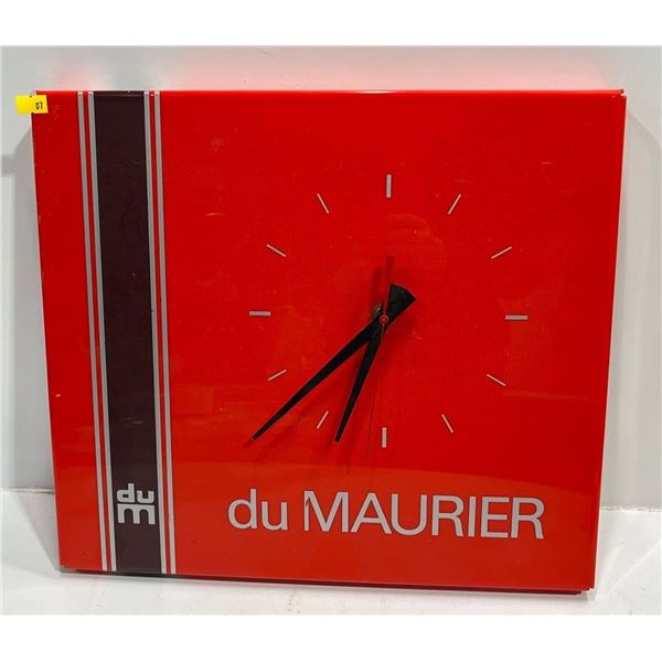 du Maurier Metal Wall Clock
