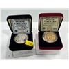 Image 1 : Pair of Wayne Gretzky Commemorative Retirement Medallions Bronze and 99.99% Silver