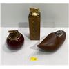 Image 1 : Collection of 3 Vintage Wood Lighters