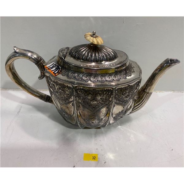 Antique Pewter Teapot from the 1870's