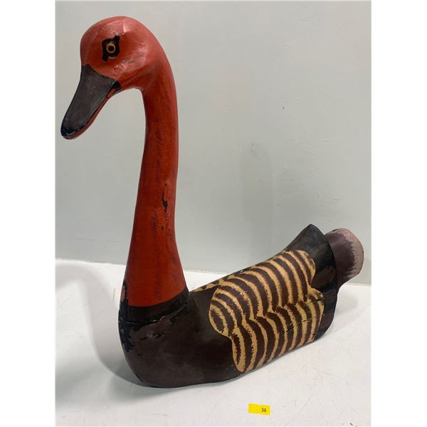 Handmade Wooden Goose Decoy