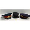 Image 1 : Collection of Vintage Hats (Soviet Military Officer, Conductor, Indian Officer )