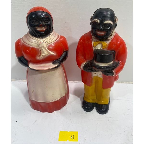 1940-50's Aunt & Uncle Salt & Pepper Shakers