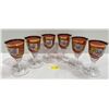Image 1 : Bohemian Crystal Glassware with 22K Gold Trim Set of 6