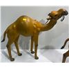 Image 4 : Pair of Hand Carved Wooden Camels, wrapped in Leather