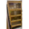 Image 1 : Lawyers Cabinet with Glass Fronts on Casters 34Wx12Dx78H (multiple pieces for easy transport)