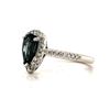 Image 2 : Exotic Blue Madagascar Sapphire and Diamond Ring