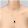 Image 8 : Teardrop Iolite and Freeform Diamond Halo Pendant