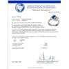 Image 8 : Blue Sapphire & Diamond Adjacent Bypass Ring PLAT