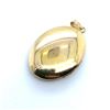 Image 2 : 14k Yellow Gold Engraved Locket Pendant