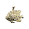 Image 1 : 14k Yellow Gold Angel Fish Pendant