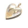 Image 1 : 14k Yellow Gold Engraved Heart Locket Pendant