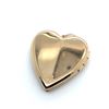 Image 2 : 14k Yellow Gold Engraved Heart Locket Pendant