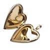 Image 3 : 14k Yellow Gold Engraved Heart Locket Pendant