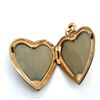 Image 3 : 14k Yellow Gold Mother of Pearl Heart Locket Pendant