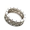 Image 3 : Platinum & Princess-Cut Diamond Wide Eternity Band