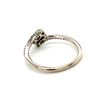 Image 2 : Sterling Silver Diamond By Pass Cocktail Ring