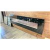 Image 2 : DYNASTY 94.5"W 26.5"H GLASS FRONT ELECTRIC FIREPLACE ( BG-240 )