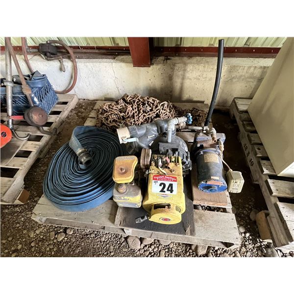 Water Pump, Electric Pump, Hose & Wheel Chains