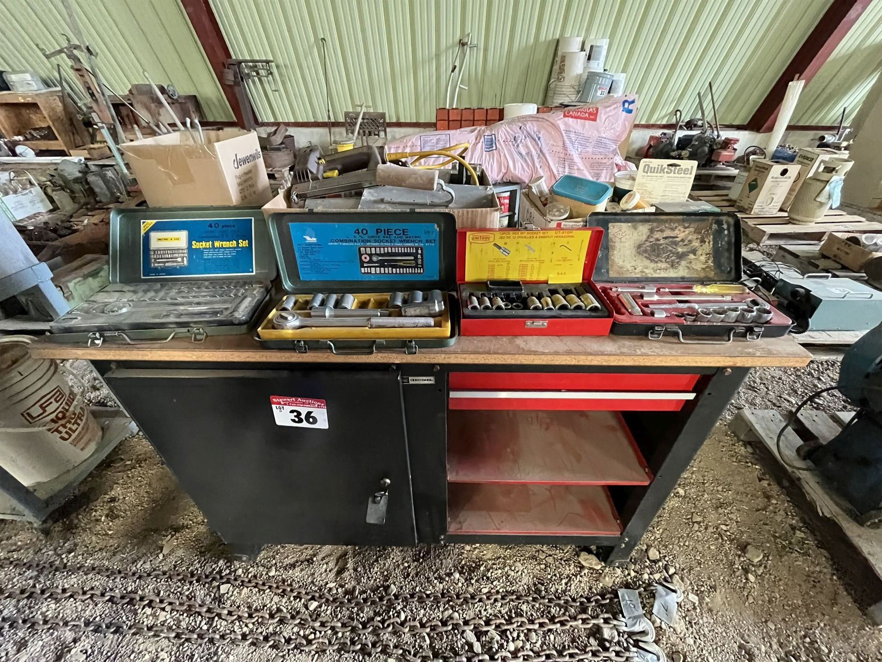 Craftsman Tool Bench, Socket Sets