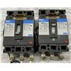 Image 1 : Lot of (2) Fuji #BU3FHC-060L & #BU3FHC-030L Circuit Breakers