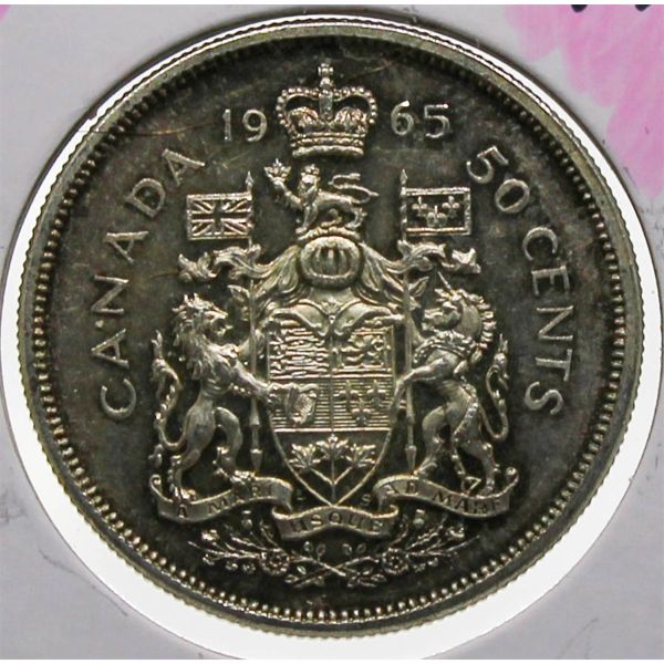 1965 CANADA SILVER HALF DOLLAR