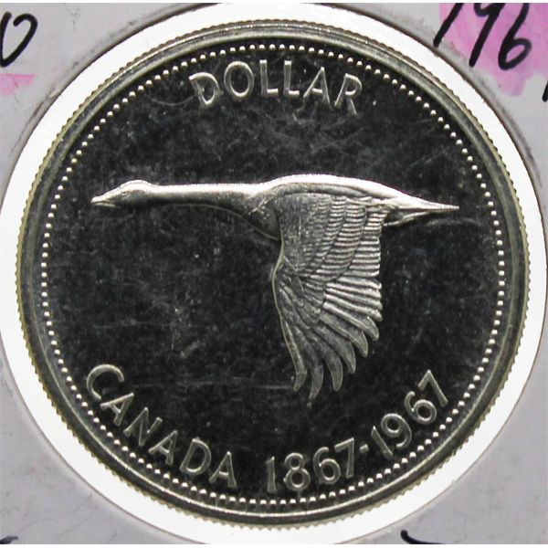 1867-1967 PROOF CANADA SILVER DOLLAR
