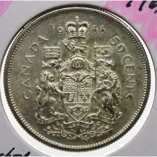 1966 CANADIAN SILVER HALF DOLLAR