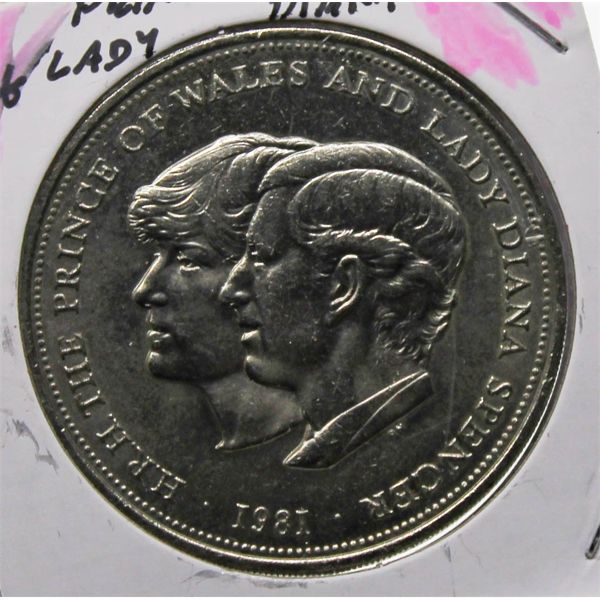 1981 PRINCE OF WALES AND PRINCES DIANA MINT DOLLAR