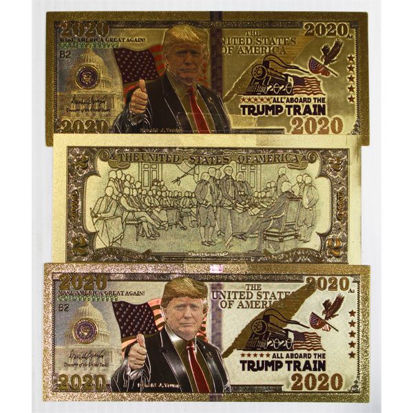 THREE UNITED STATES NOVELTY BANK NOTES