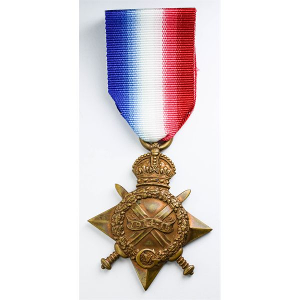 BRITISH 1914 - 1915 STAR MEDAL WITH RIBBON